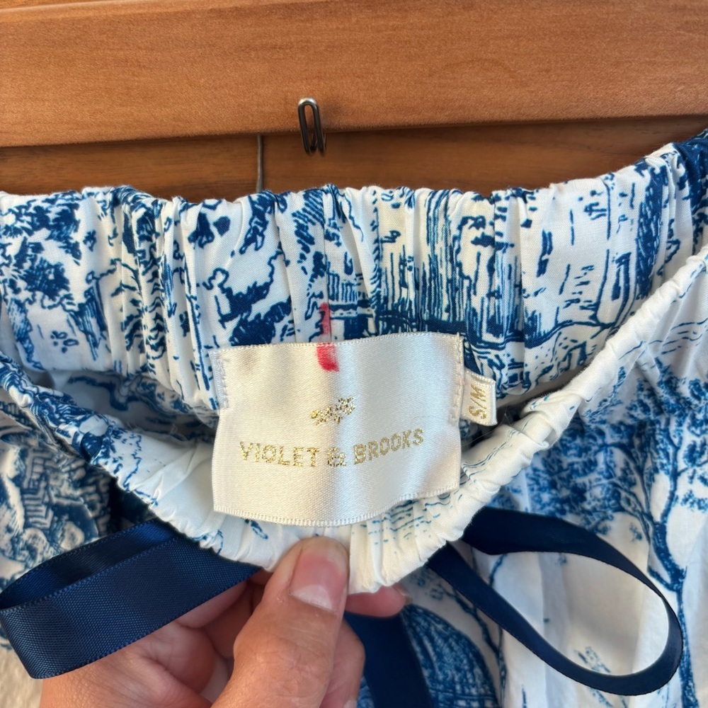 VIOLET & BROOKS Colette Toile PJ Pants, Size S/M - Picture 8 of 13
